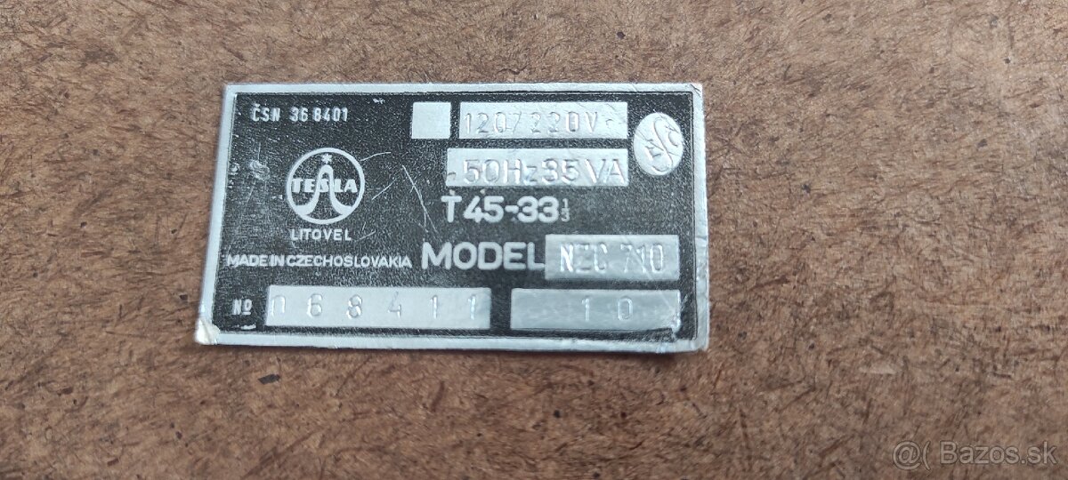 Gramofón Tesla nzc 710 - 4