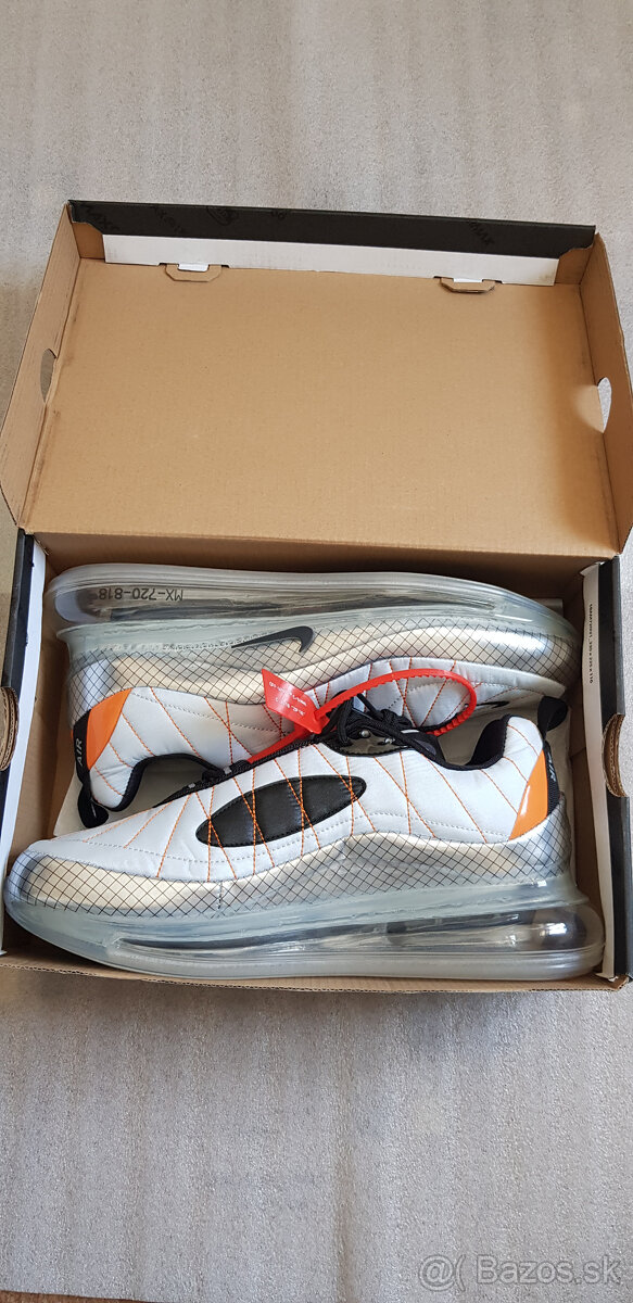 NIKE AIR MAX 720 SILVER BLACK ORANGE - 4