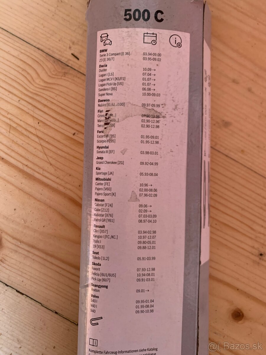 Stierače BOSCH Eco 500C (500 mm) - 4