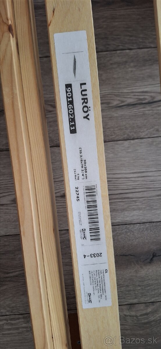 Postel IKEA 90×200 s roštom a matracom - 4
