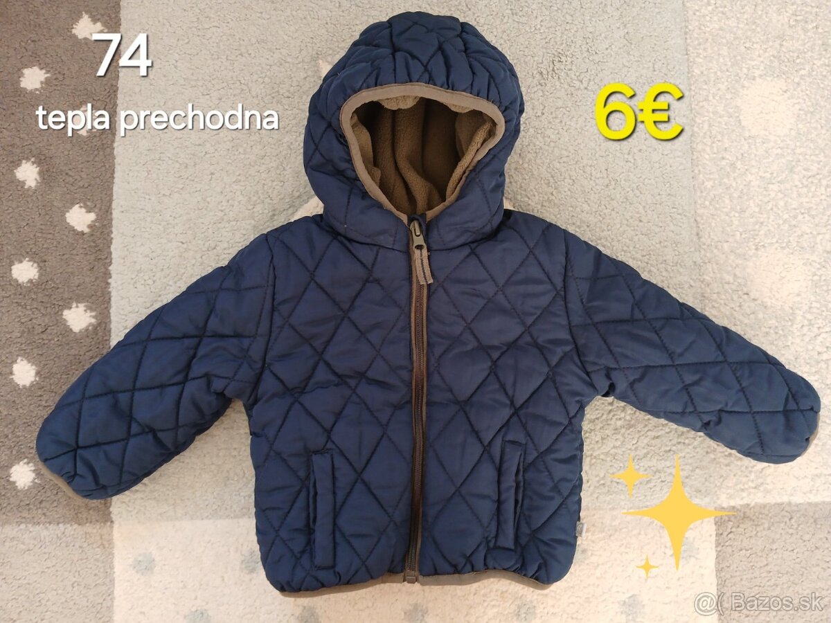 Chlapcenska prechodna bunda a vesta 74 - 4