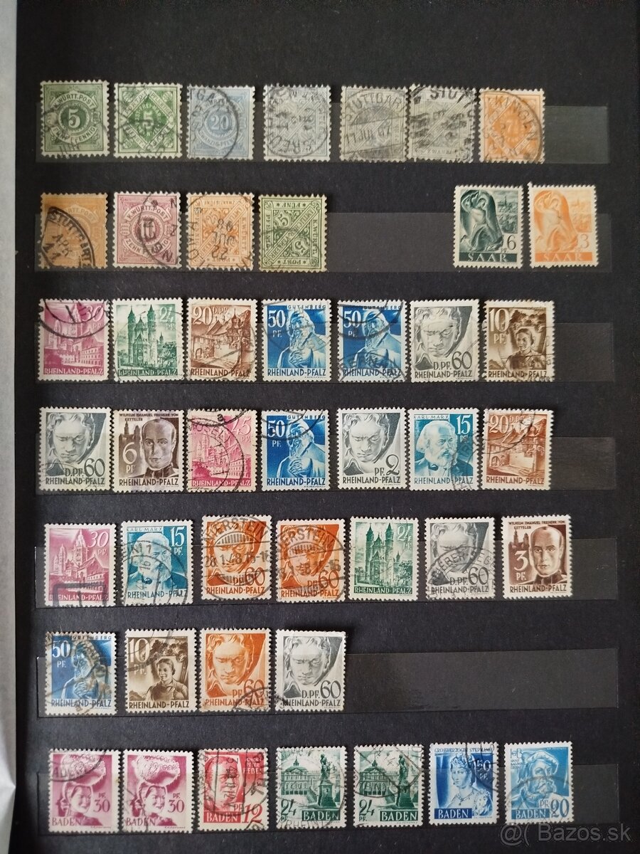 Nemecké štáty - partia známok - 4