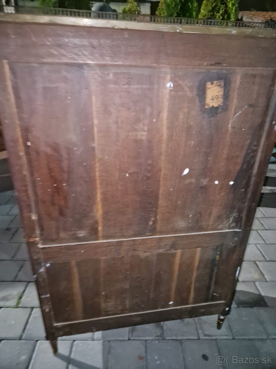 14 - Predám starožitný sekretár z mahagónu - 4