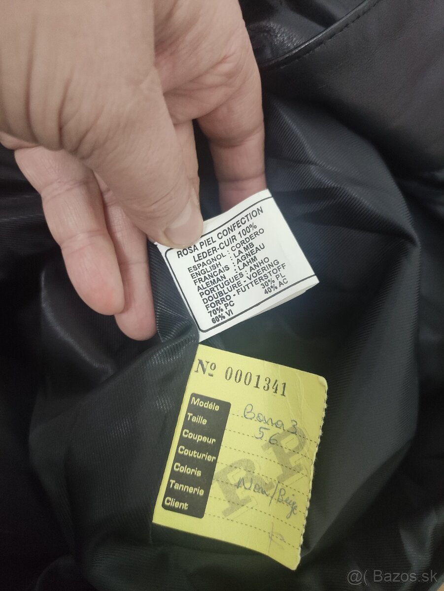 Exkluzívna kožená bunda, veľkosť 54-57 - 4