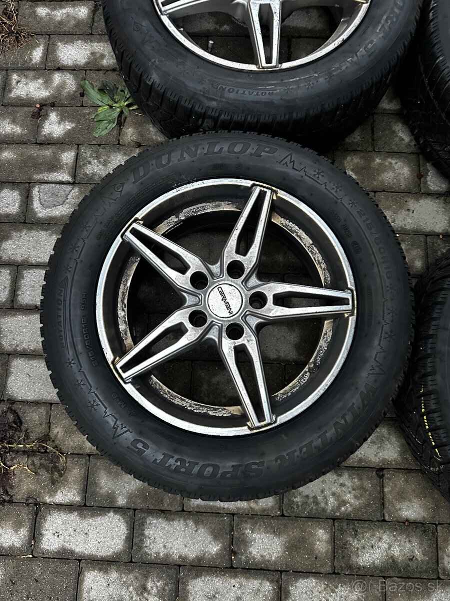 Predám elektrony carmani 5x112 + zimné pneu 215/60 r16 - 4
