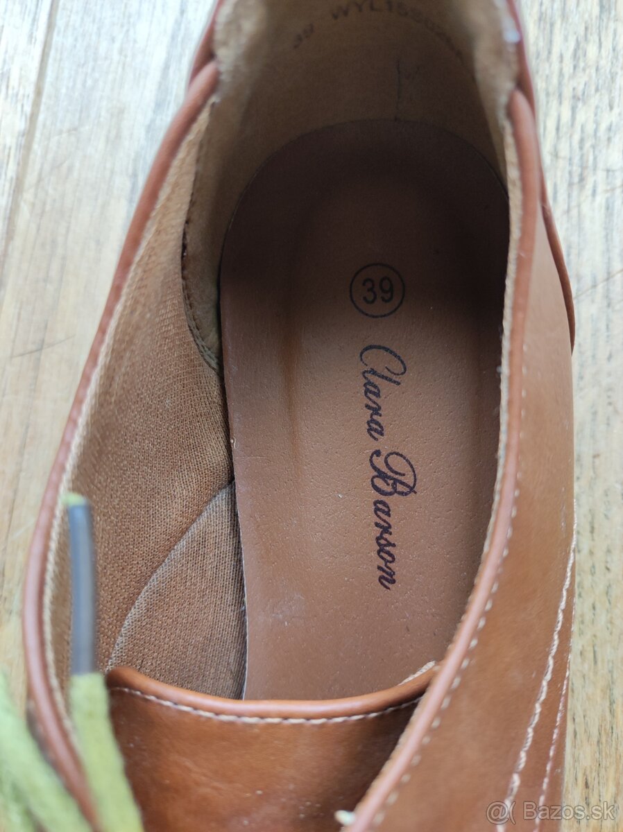 Hnedé topánky 39 - 4