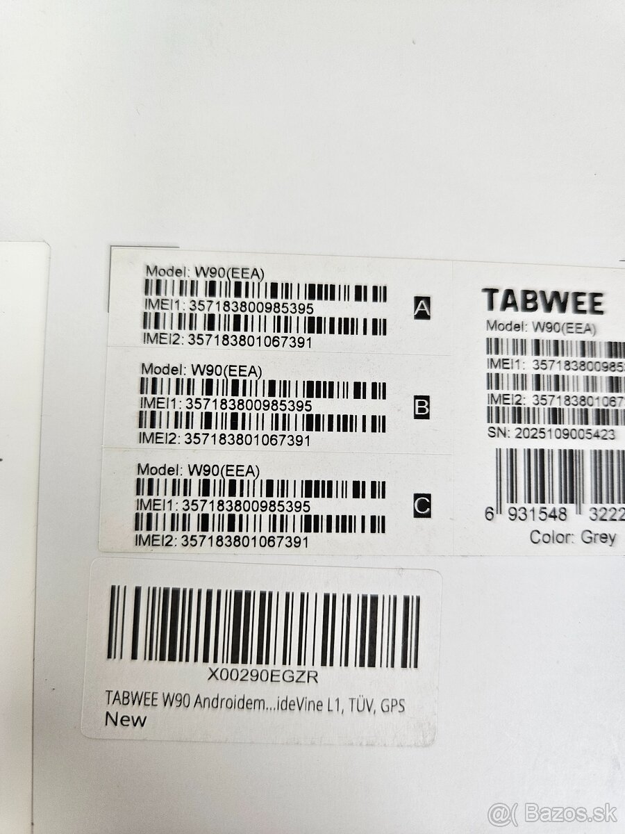 Android tablet TABWEE W90 11" 256GB – nový, rozbalený - 4