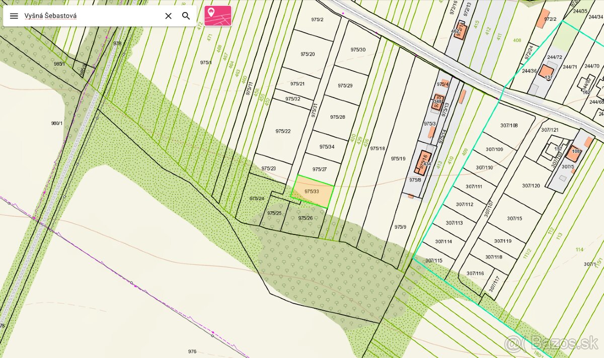Pozemok Vyšná Šebastová (Podhradík) - 4
