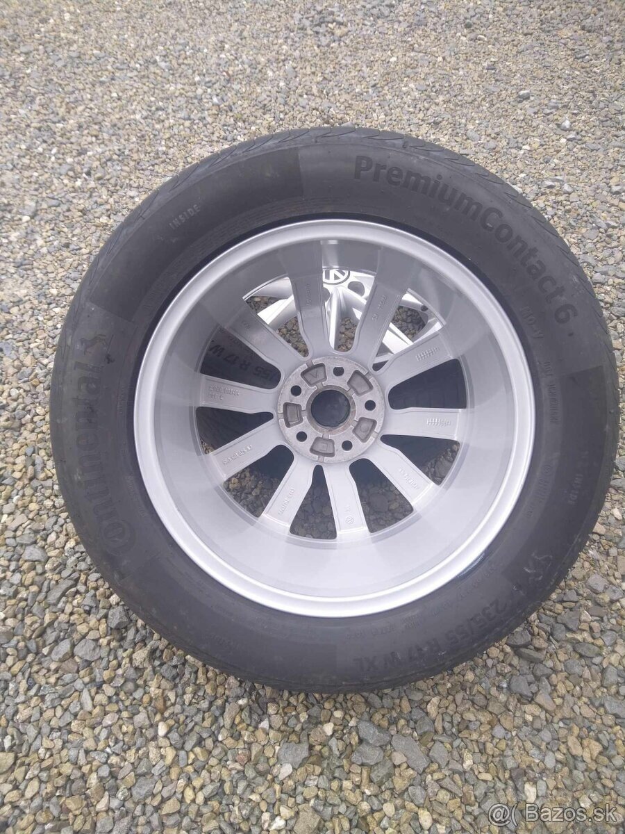 17" alu VW,AUDI,ŠKODA,SEAT + letné pneu. - 4