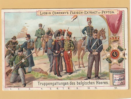 Vojenské litografie 1885 reklama 6 ks - 4