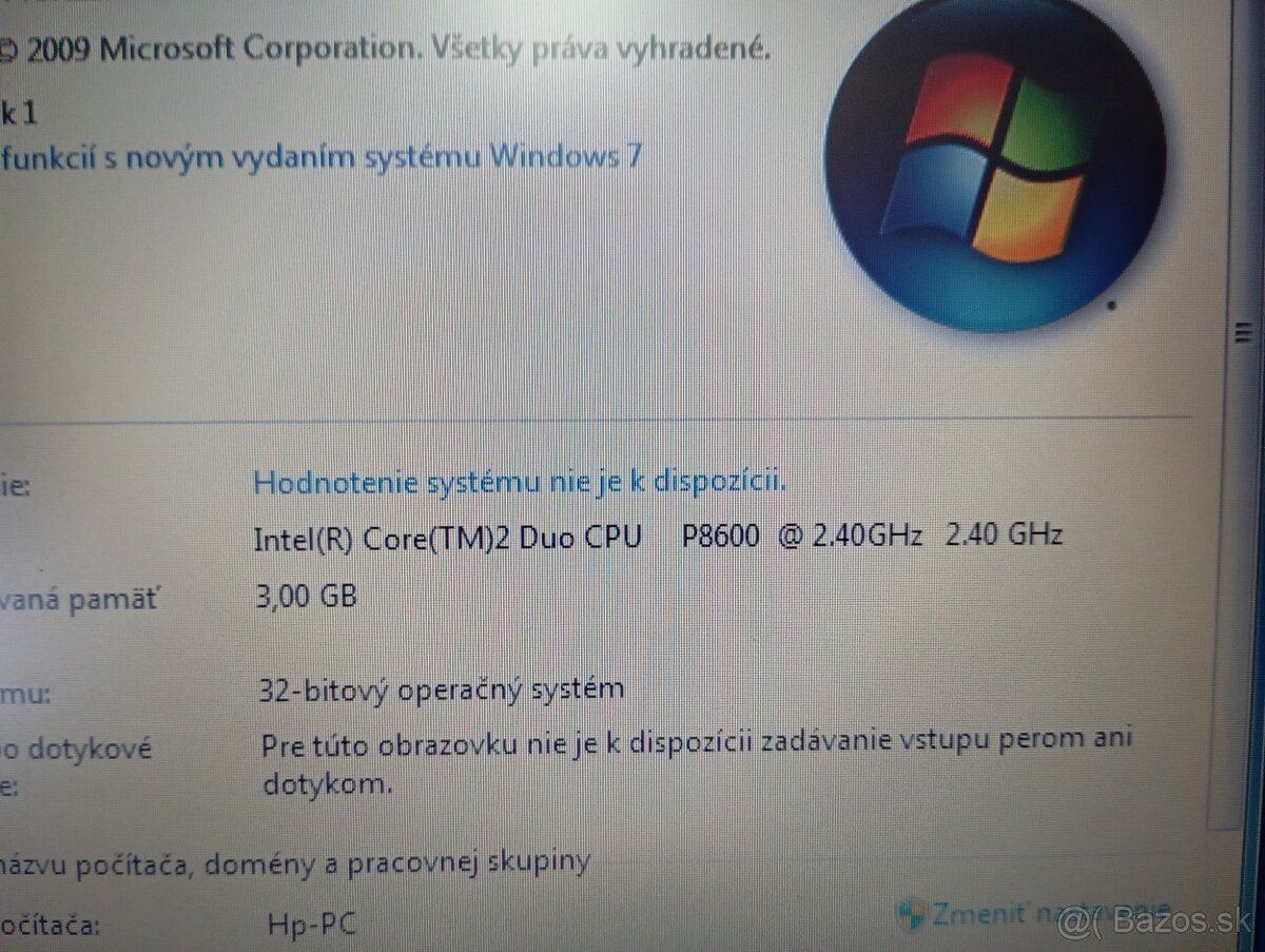 predám HP 6730B , WINDOWS 7 32bit - 4