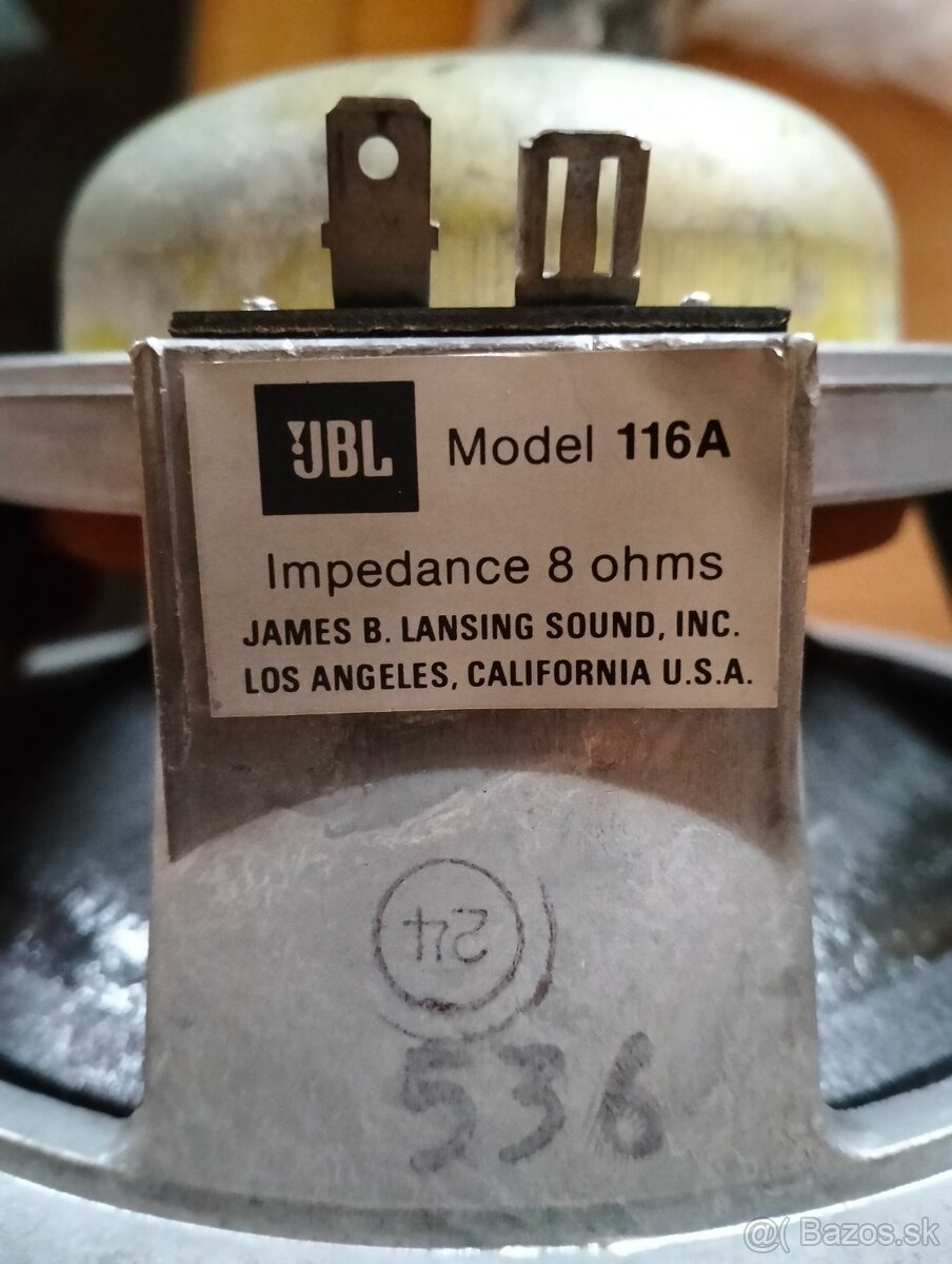 Predám basové reproduktory JBL 116A - 4
