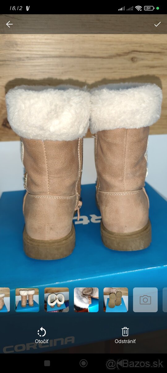 dievčenské zateplené čižmy - 4