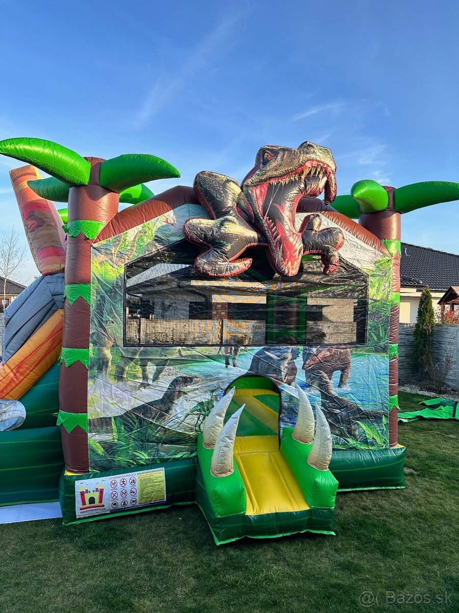 Skákací hrad Dinosaurie combo 2v1 - 4