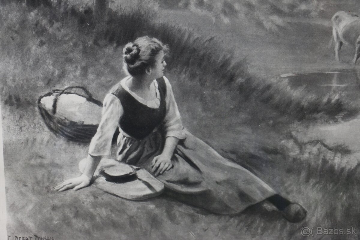 Starý grafický list z roku 1912 - 4