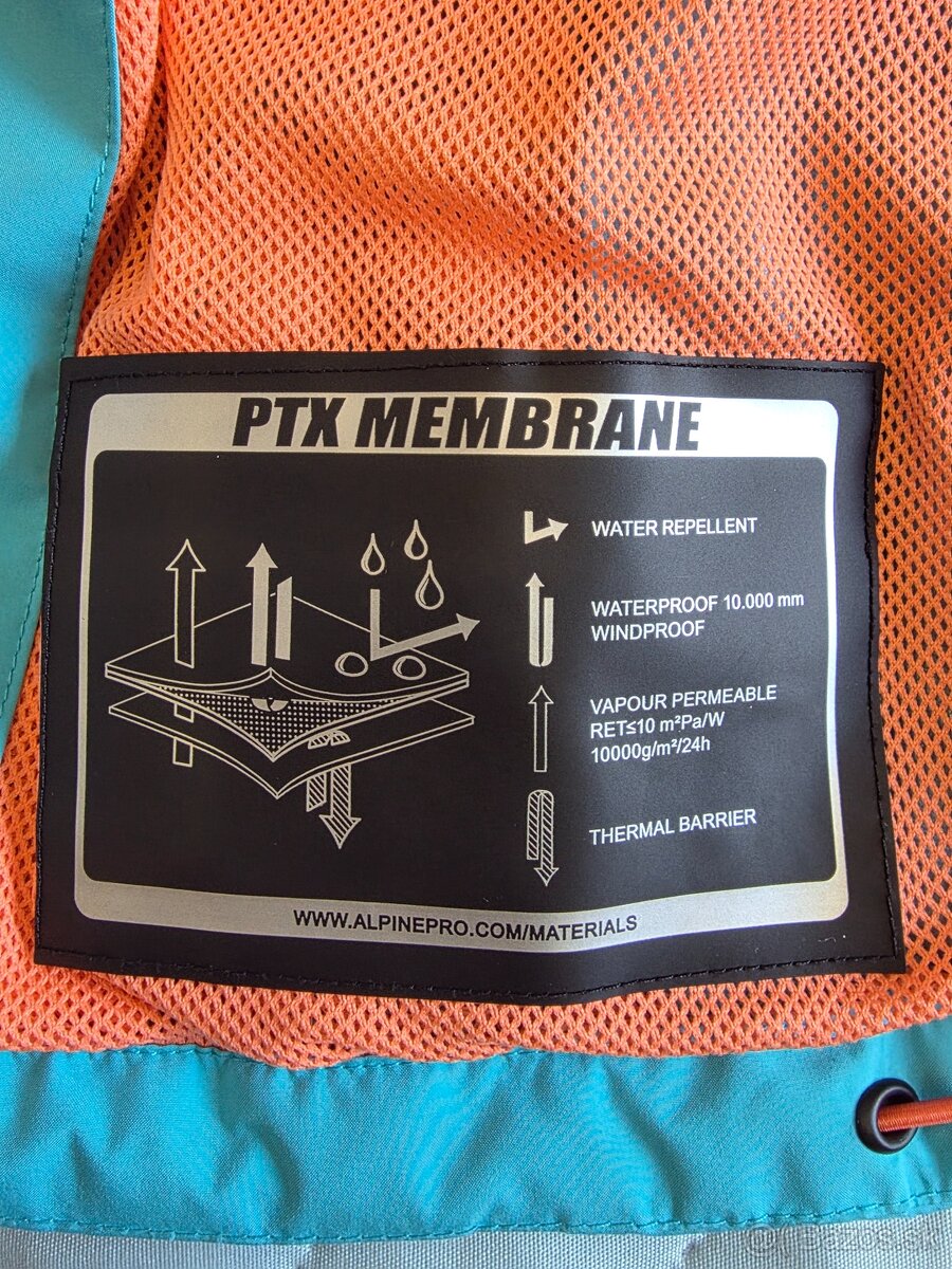 ALPINE PRO - bunda s PTX membránou - 128/134 - 4