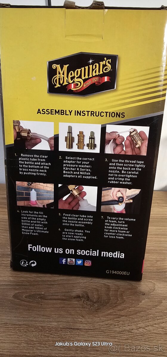 MEGUIAR'S ULTIMATE SNOW FOAM CANNON KIT - 4