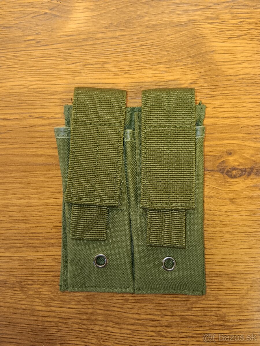 Nové pouzdro na dva pistolové zásobníky zelené - 4