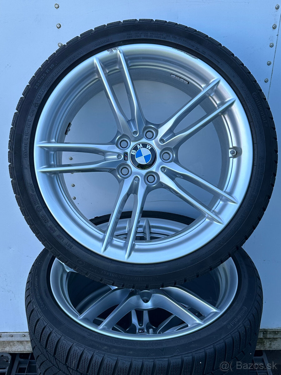 PREDÁM sadu 19" AL disky BMW style 641 M + zimné pneumatiky - 4