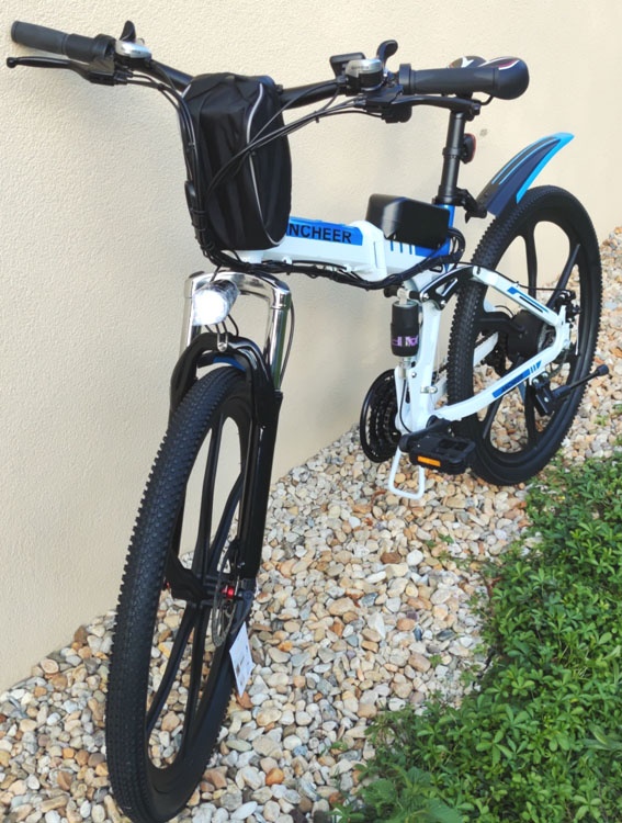 Celoodprúžený skladací ANCHEER 250W ALU rám, Shimano prevody - 4