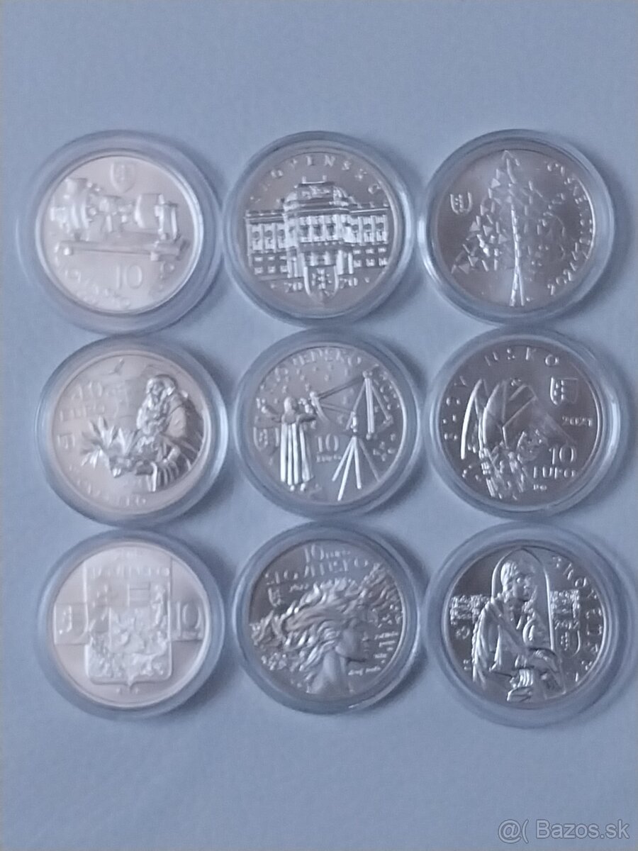 Mince strieborne 10 a 20 eurove mince BK - 4