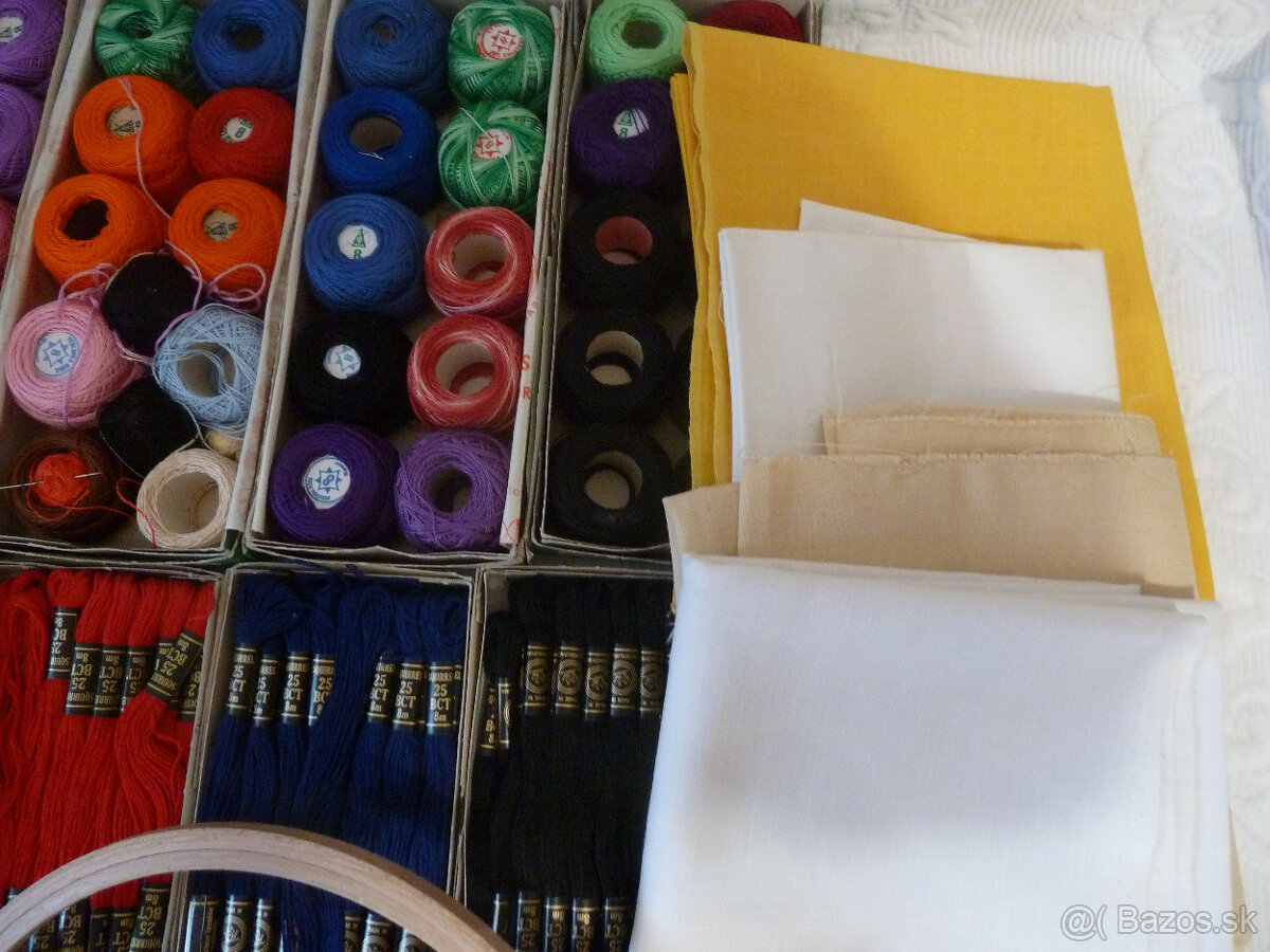 Bavlnky na vyšívanie, tesilan, kruhy - 4