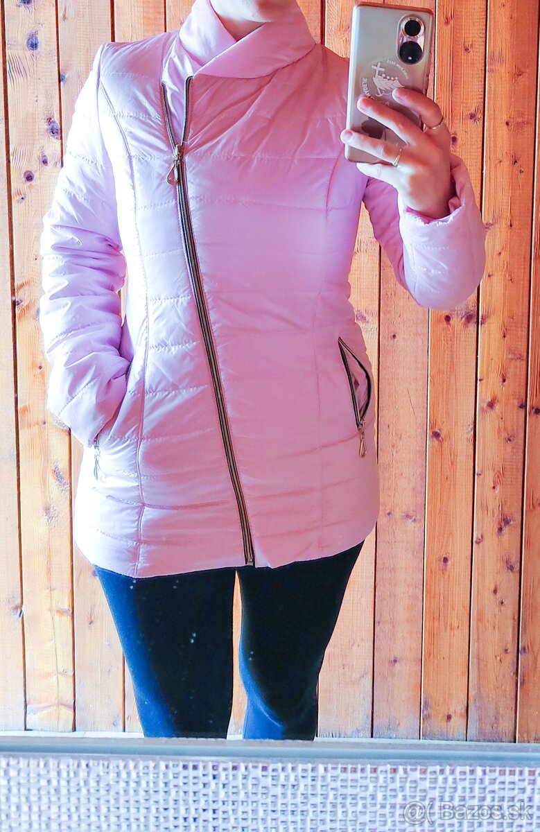 Ružová prechodná bunda - 4
