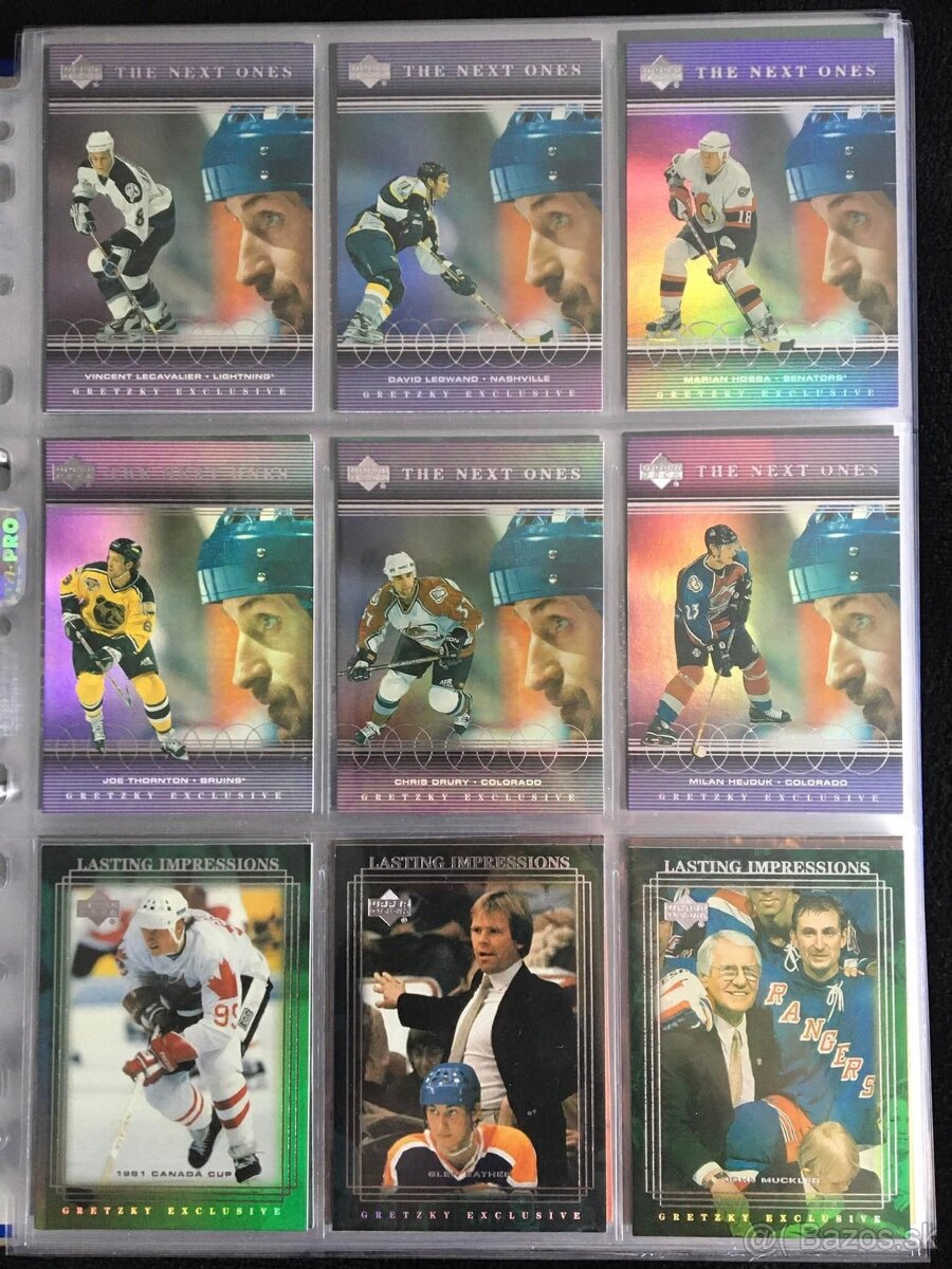Wane Gretzky hokejove kartičky Gretzky exclusive set 1-99 - 4