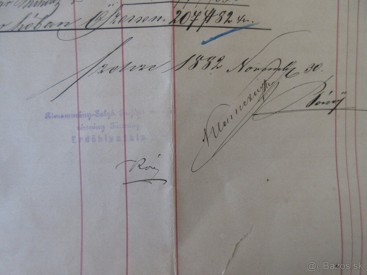 Listina r. 1882, Szencz, Rimamuránsko - Šalgótarjánska spol. - 4