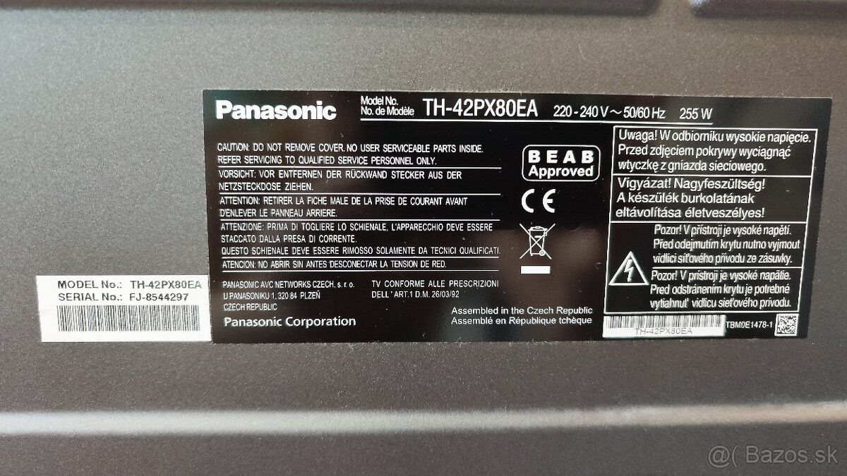 Panasonic Viera - plazma 42" uhlopriečka - 4