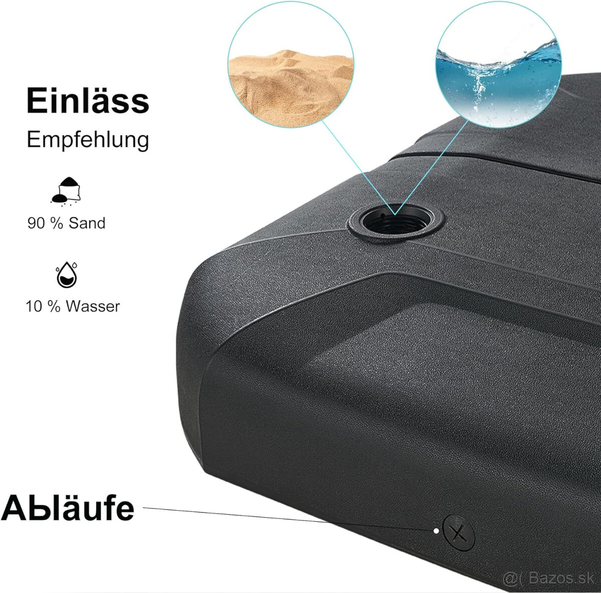 Stojan na slnečník "PURPLE LEAF" - 4