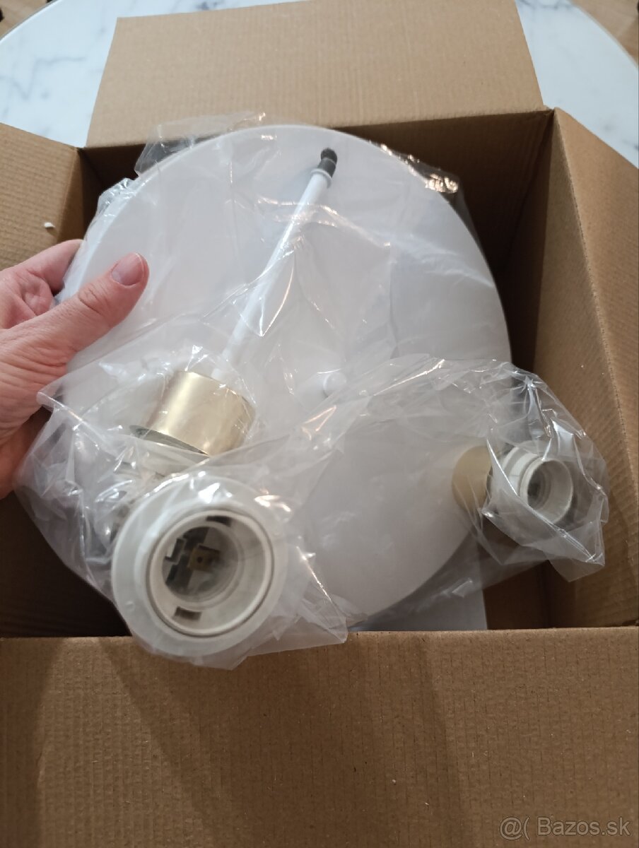 Stropné svietidlo Trinity white/gold - 4