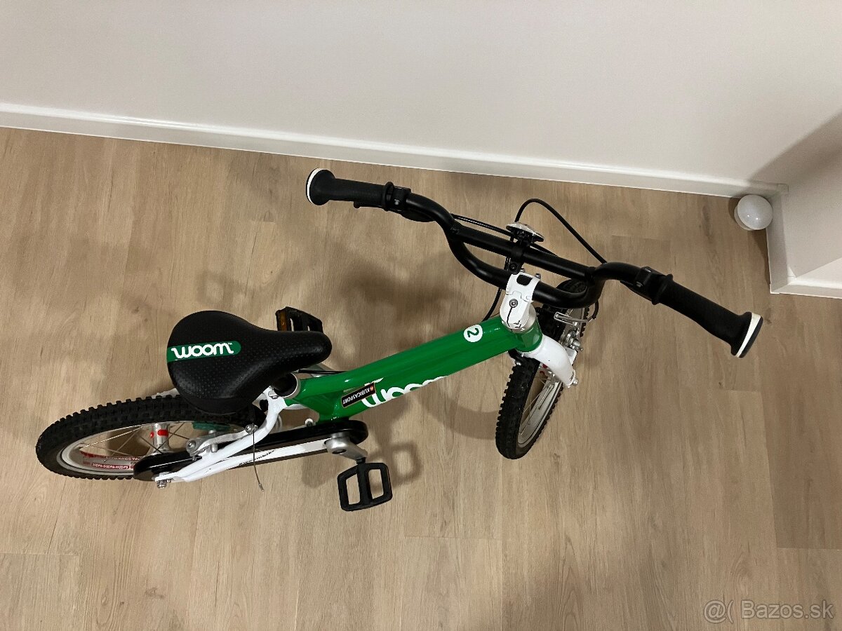 Detský bicykel Woom 2 zelený - 4