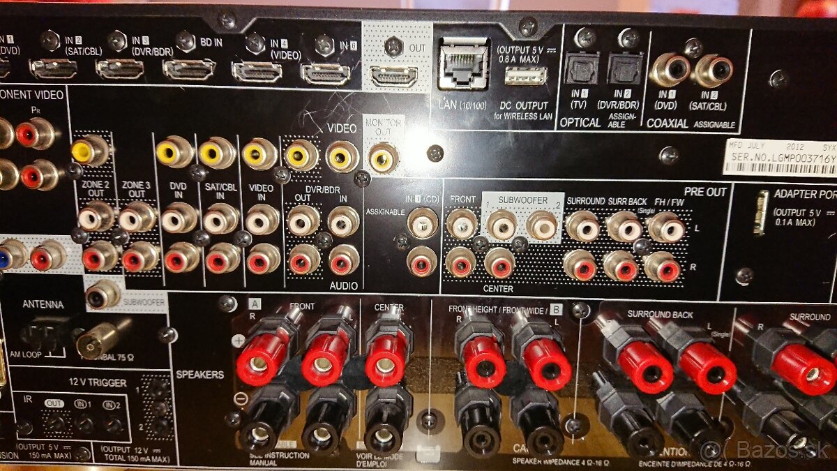 Predám zosilňovač AV receiver PIONEER SC 2022-K - 4