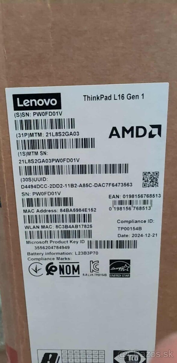 notebook Lenovo ThinkPad L16 Gen1 - 4