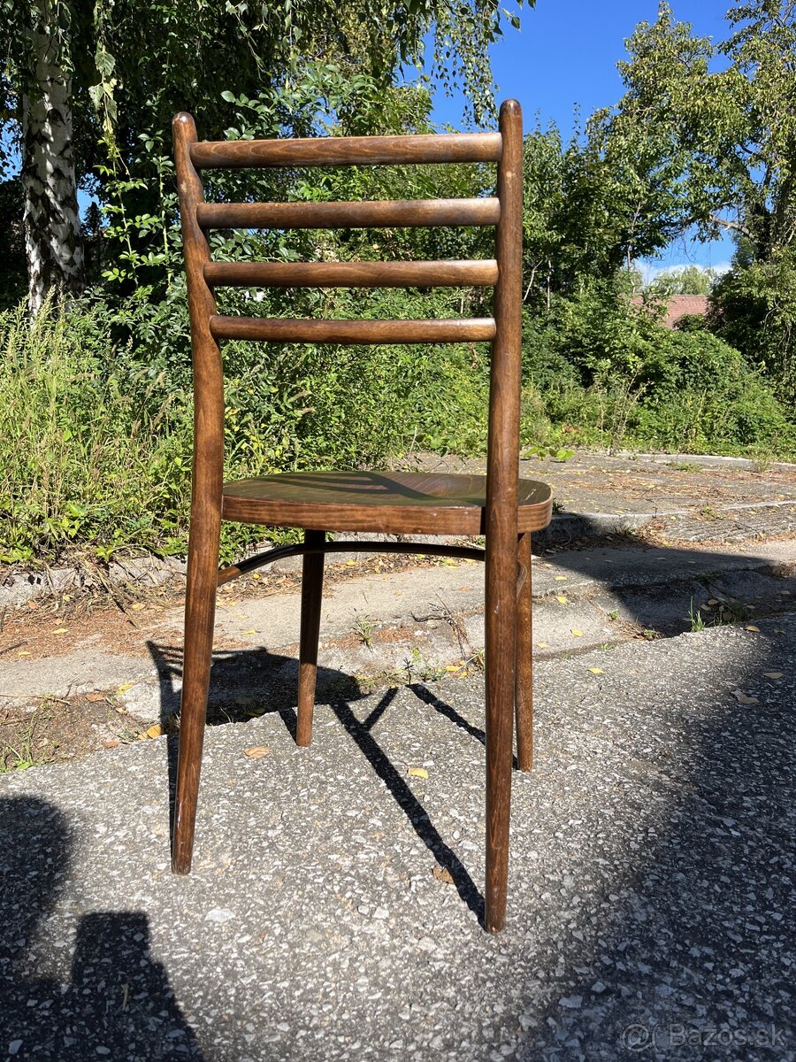 13ks Drevené Retro Vintage Stoličky - 4