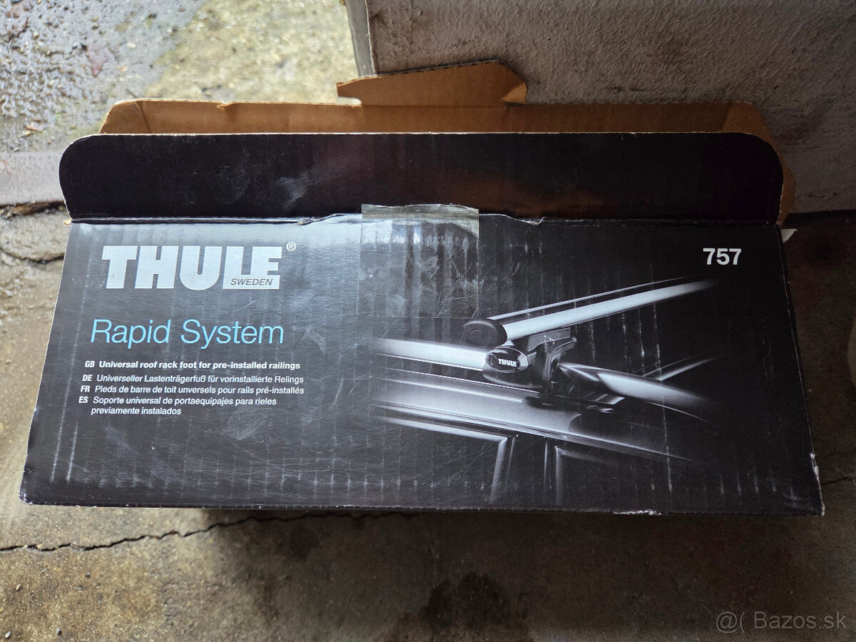 stresny nosic Thule AeroBar (120 cm) + Rapid System 757 - 4