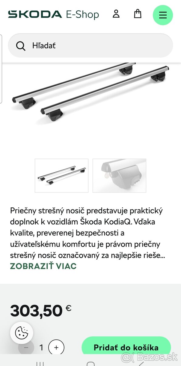 Priečny strešný nosič Skoda Kodiaq I - 4