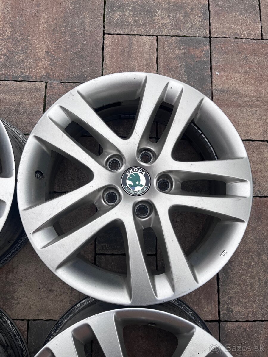 Orig. hliníkove disky Skoda R16, 5x112 - 4