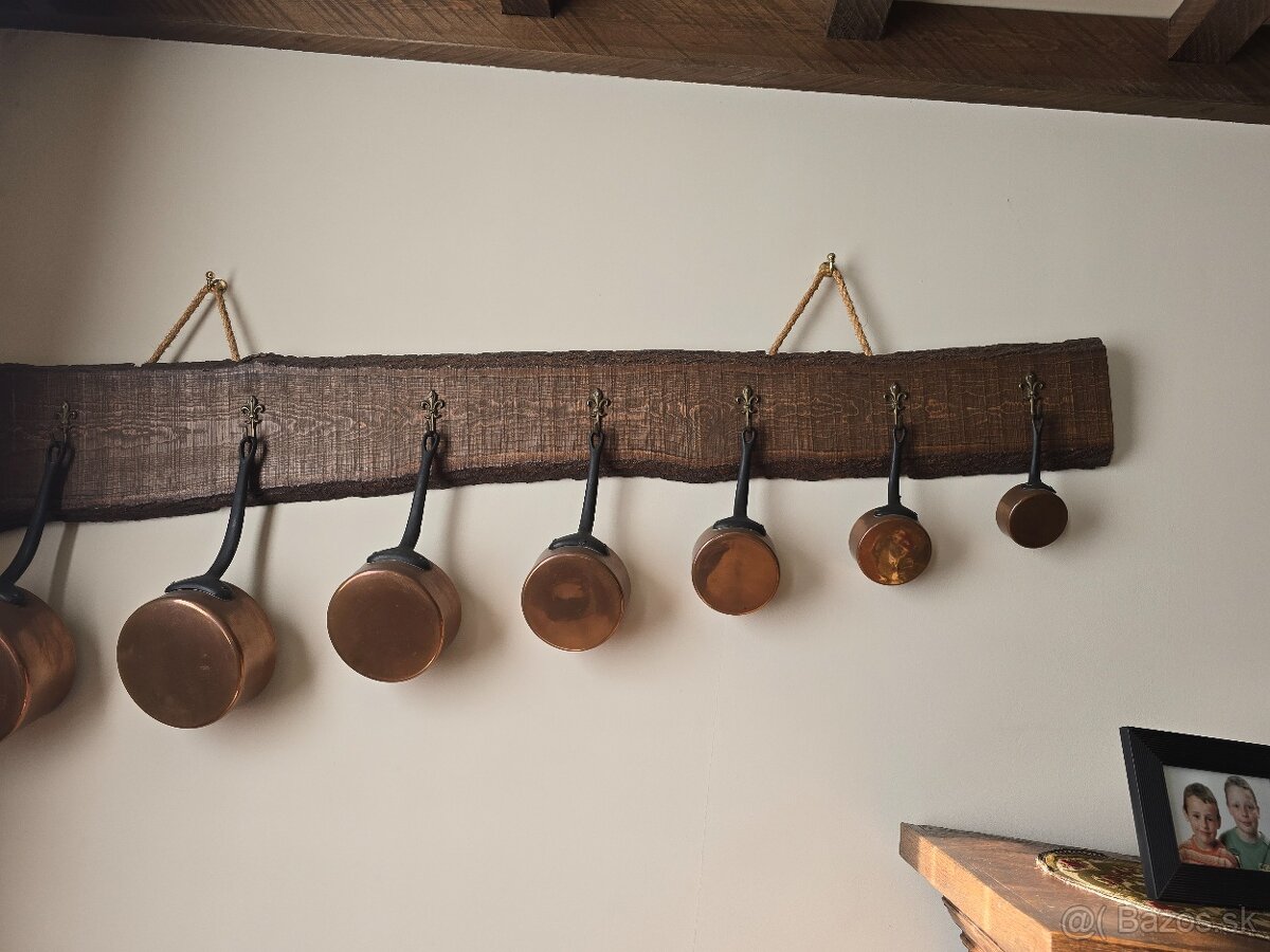 Medene panvicky + vešiak - 4