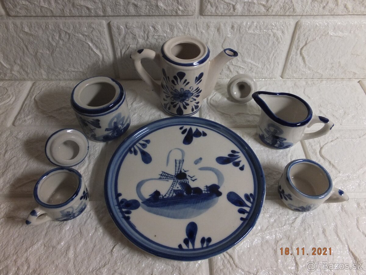 Holandský porcelán, pěkná souprava. - 4
