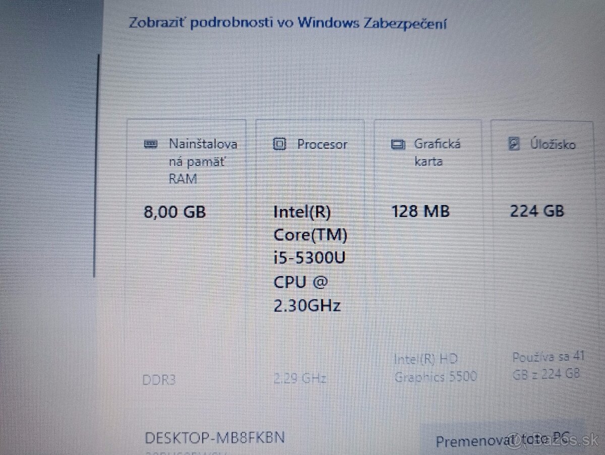 Lenovo Thinkpad T450 , Windows 10 , Intel core i5 , 8gb ram - 4