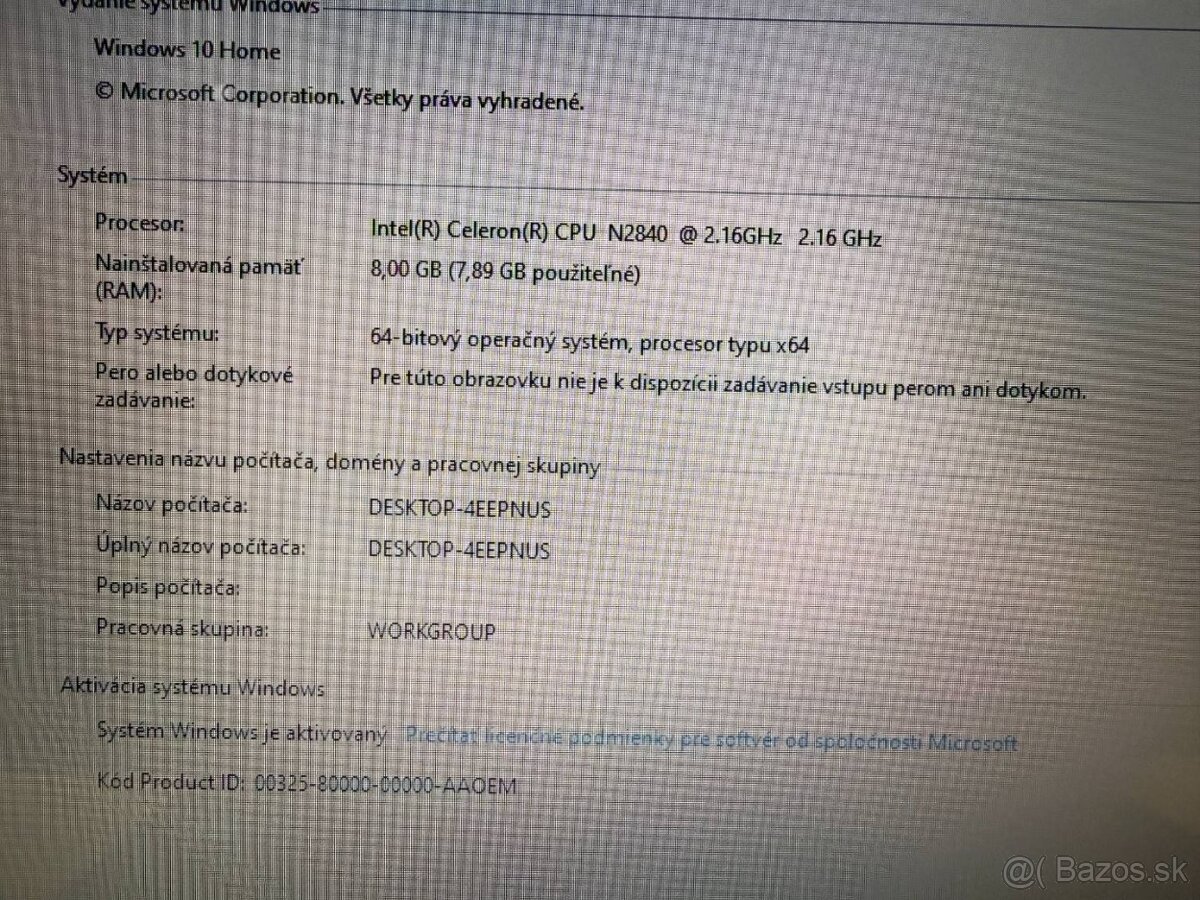 Notebook ASUS X553M / Intel Celeron / 8GB RAM / 120gb SSD - 4