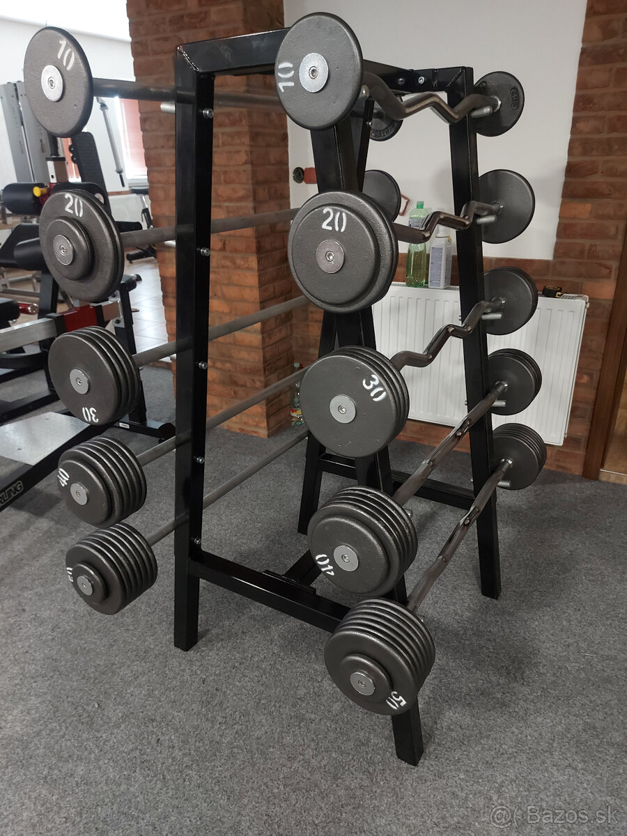 Bicepsová osa pevná váha (rovná, EZ) - NOVÁ - 4