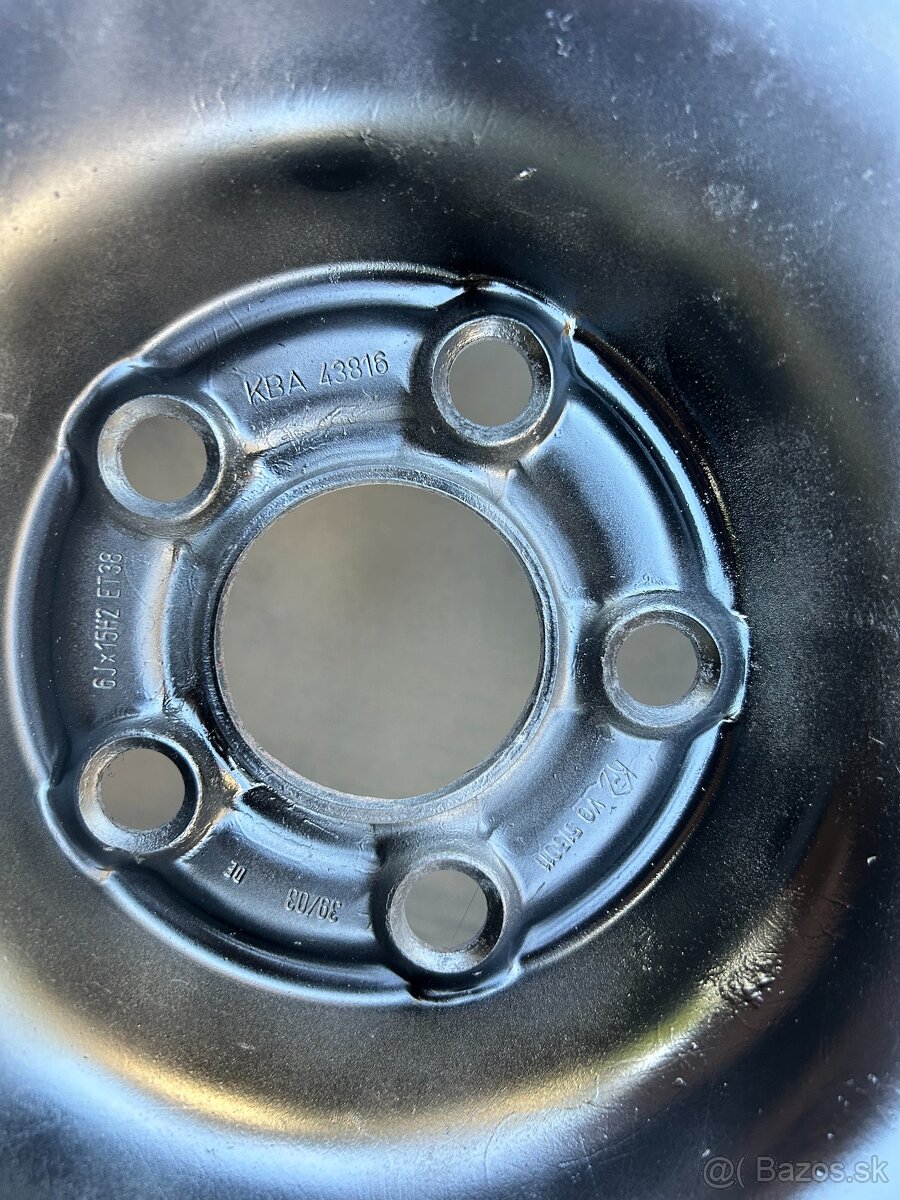 Plechové disky R15 5x100 ET38 – 4ks - 4