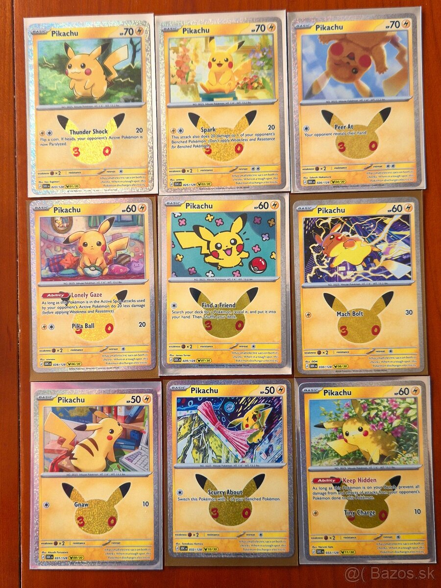 Pokemon karty Pikachu 28ks - 4