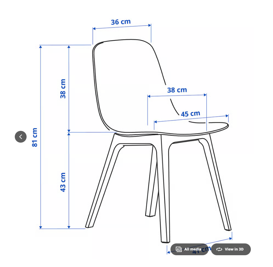 Stolicka IKEA ODGER - 4