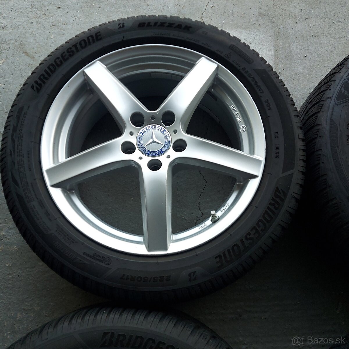 17"Elektróny Dezent 5x112 Mercedes C Class zimné - 4