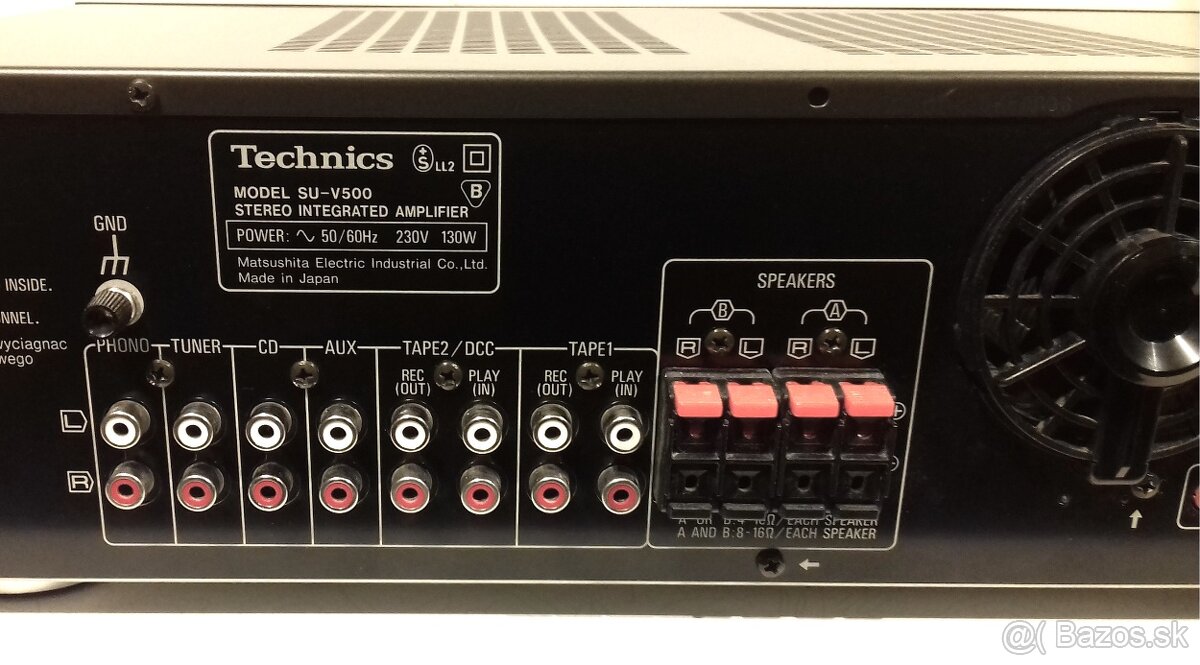 ClassA =130W zosilnovac TECHNICS SU-V500 vyroba Japan, AZ27 - 4