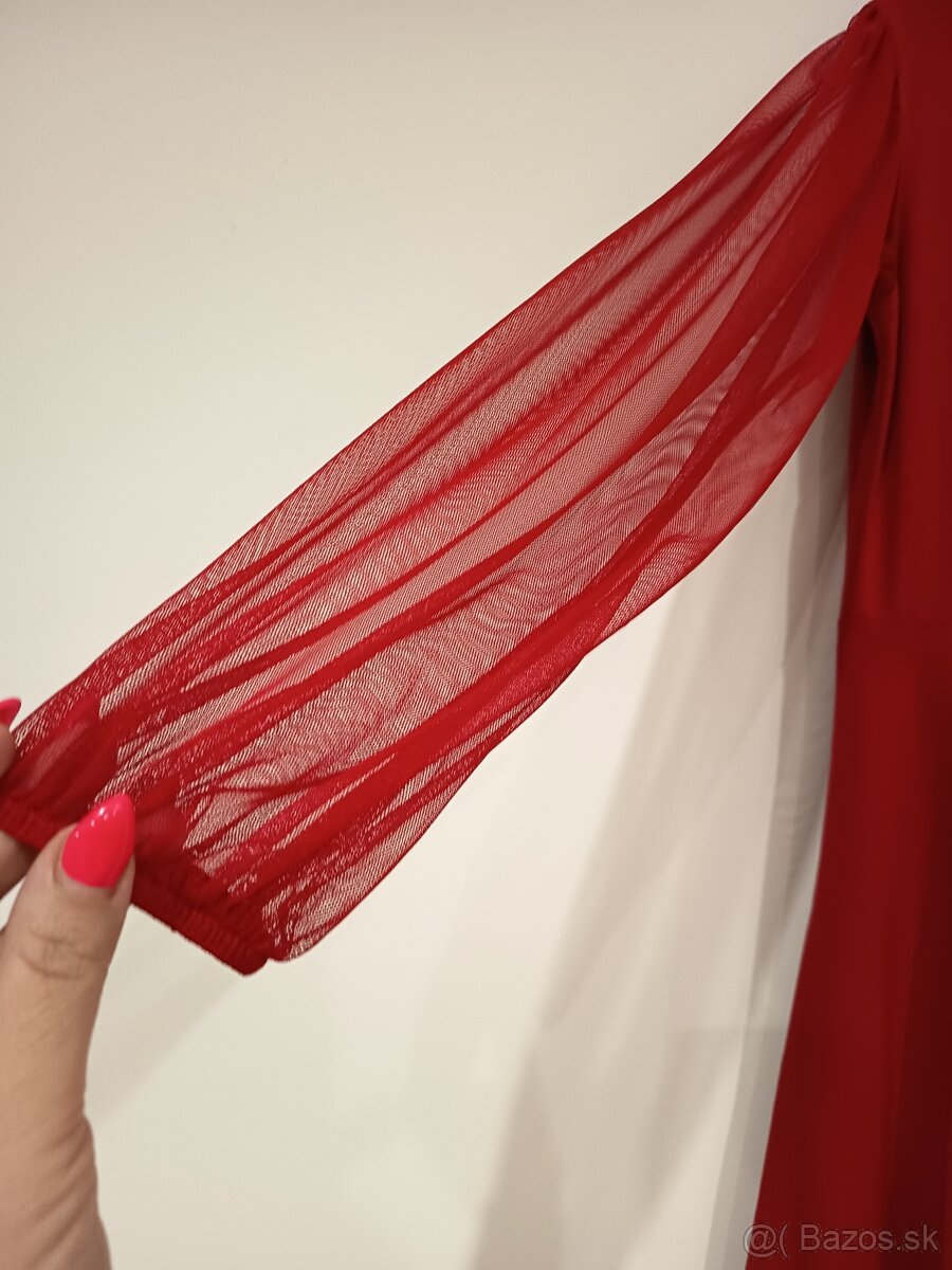 Krásne červené šaty veľkosť 140 značka Atut - 4